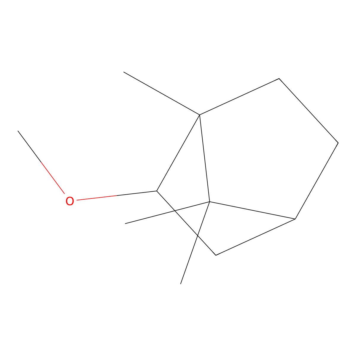 Isobornyl methyl ether molecular structure, CAS 5331-32-8