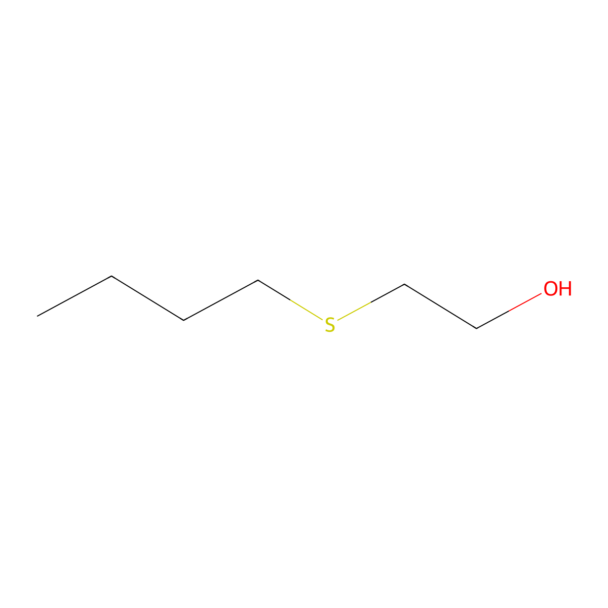 2-(Butylthio)ethanol molecular structure, CAS 5331-37-3