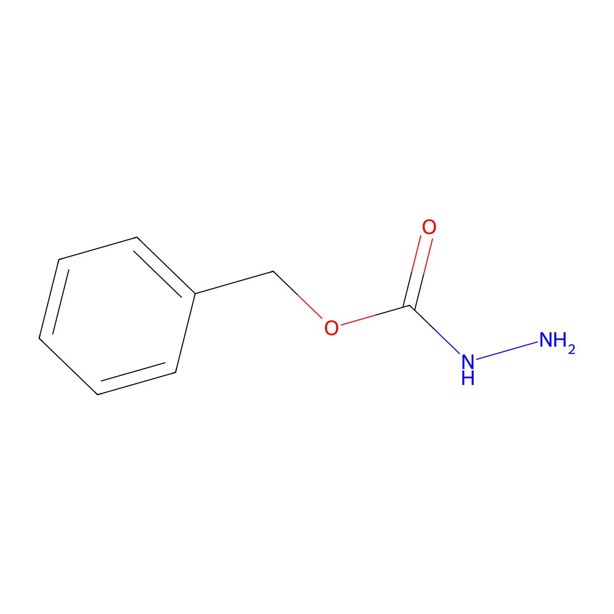 Benzyl carbazate molecular structure, CAS 5331-43-1