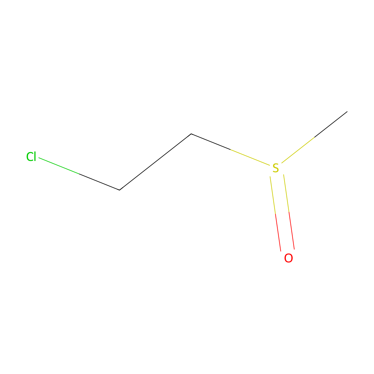 2-Chloroethyl methyl sulfoxide molecular structure, CAS 5331-57-7