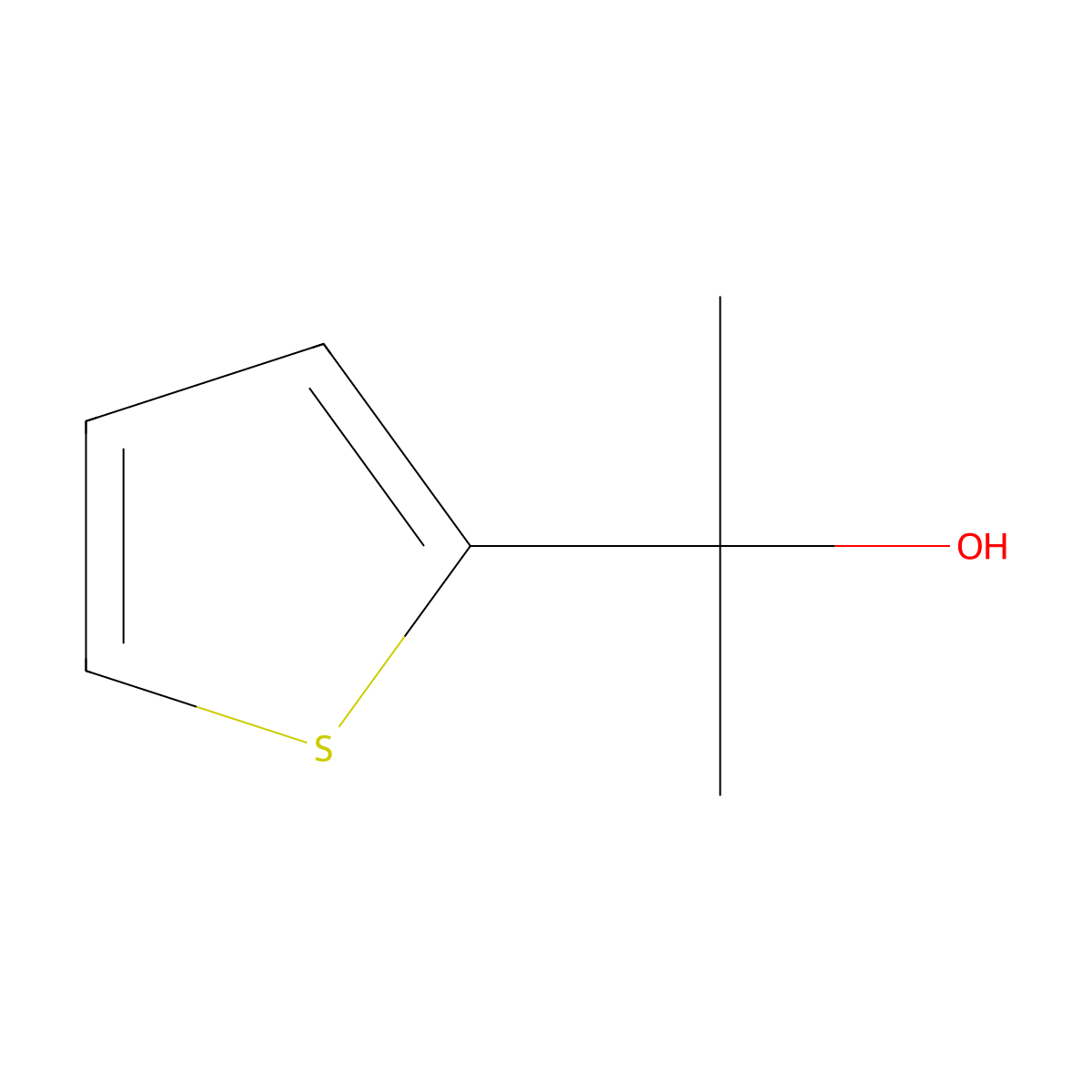 2-(Thiophen-2-yl)propan-2-ol molecular structure, CAS 5331-62-4
