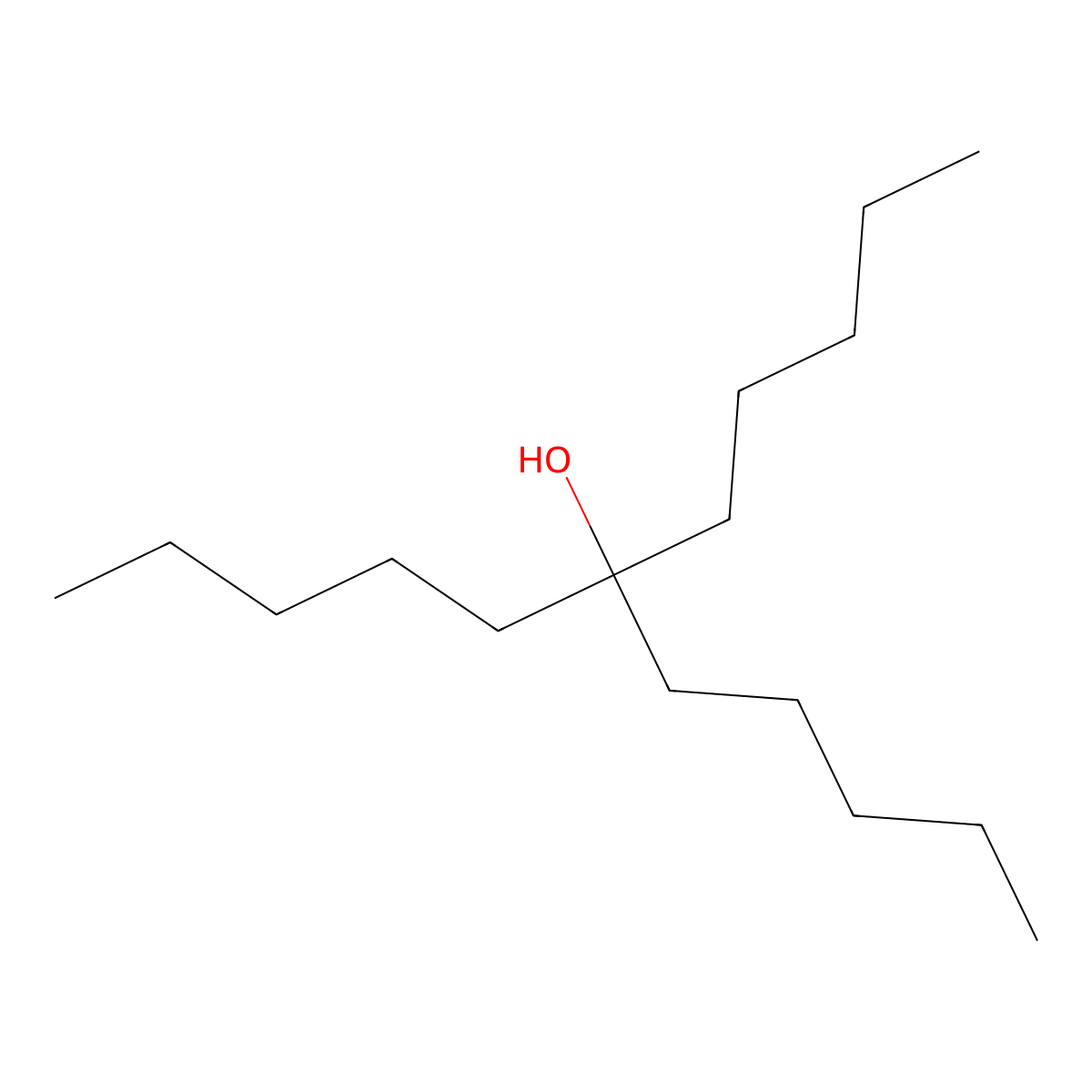 6-Pentylundecan-6-ol molecular structure, CAS 5331-63-5