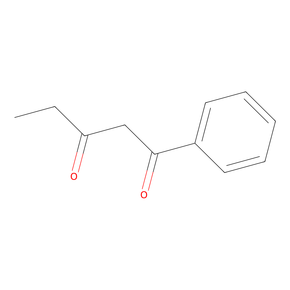 Propionyl Acetophenone molecular structure, CAS 5331-64-6