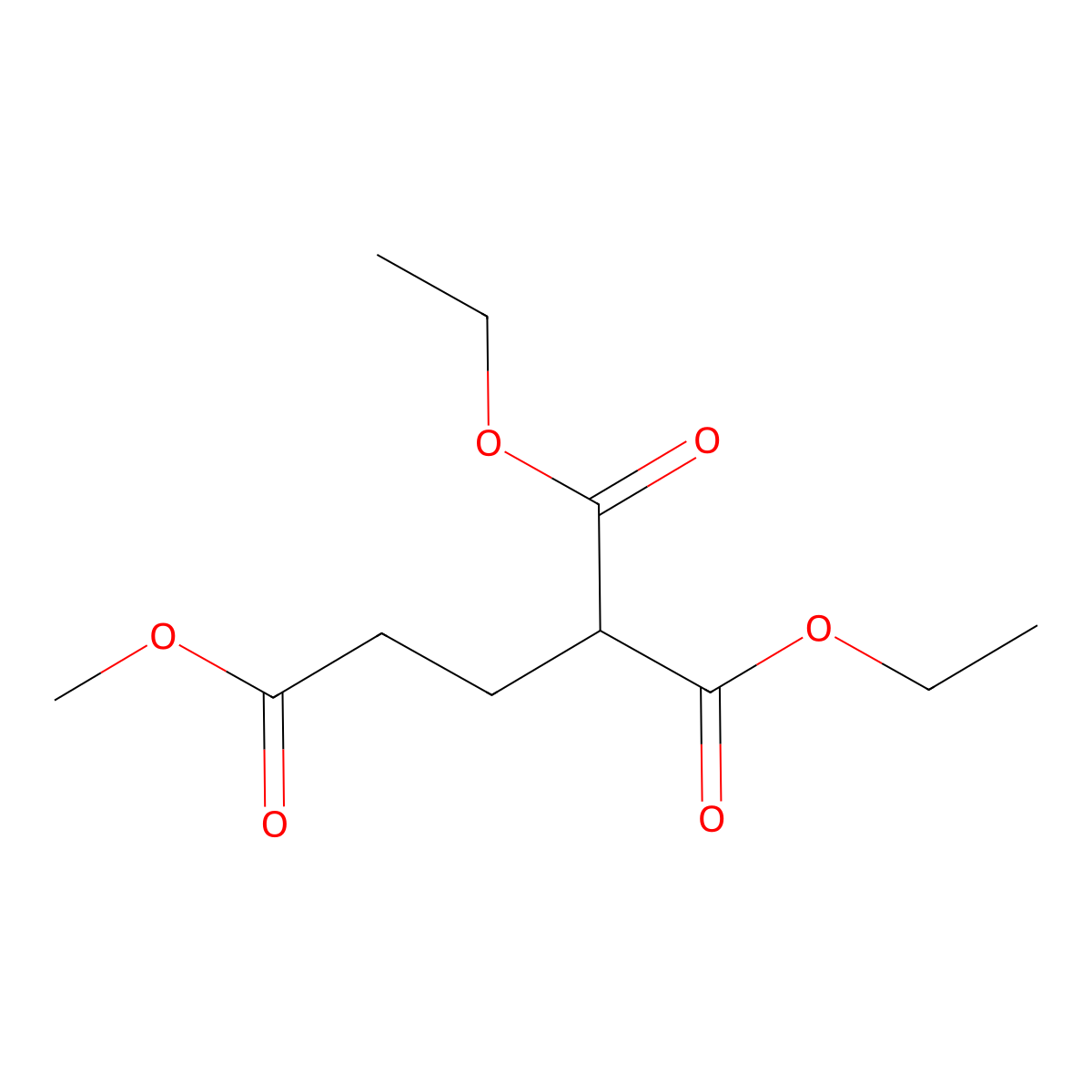 1,1-Diethyl 3-methyl propane-1,1,3-tricarboxylate molecular structure, CAS 5331-68-0