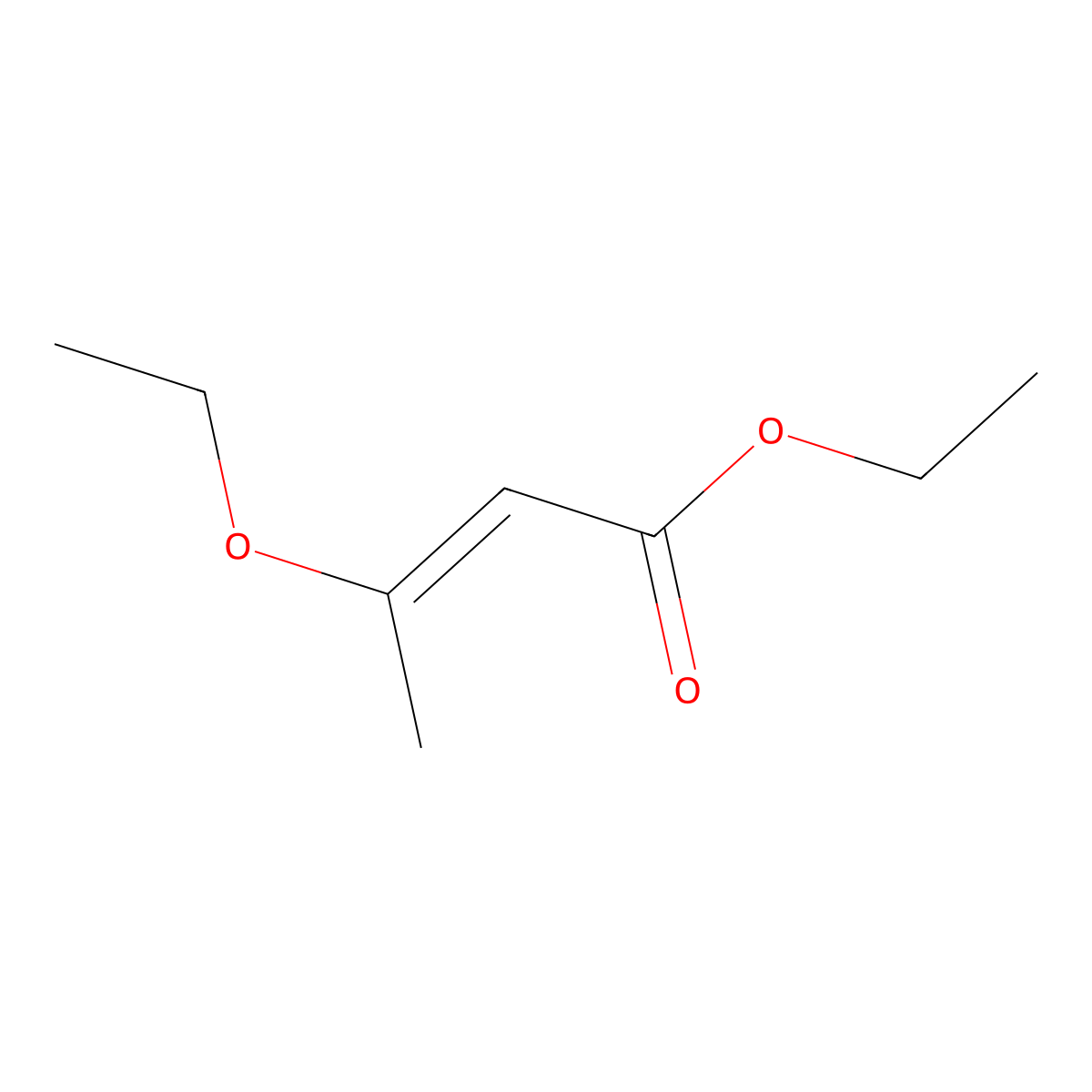 Ethyl (2E)-3-ethoxy-2-butenoate molecular structure, CAS 5331-73-7