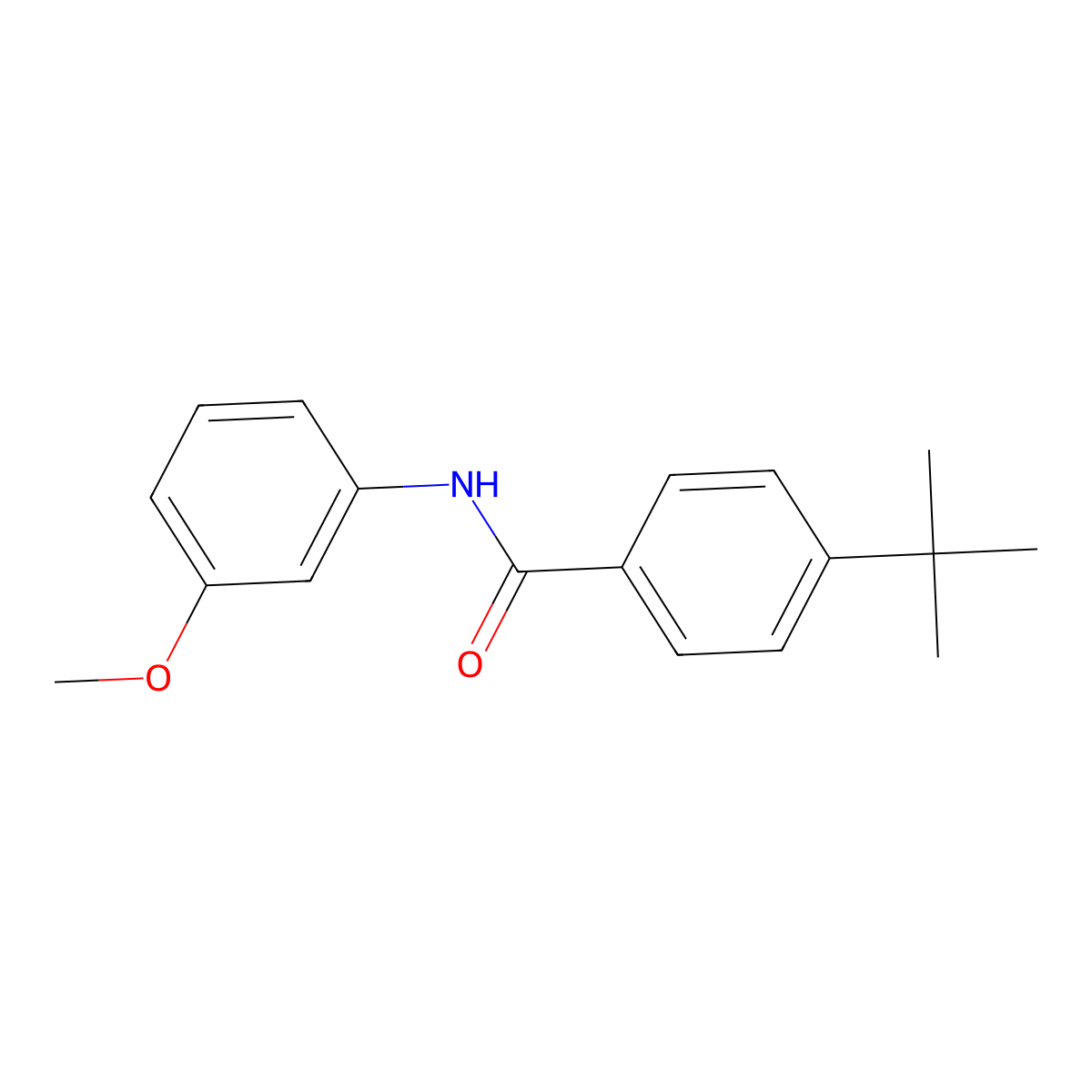 4-tert-butyl-N-(3-methoxyphenyl)benzamide molecular structure, CAS 5331-94-2
