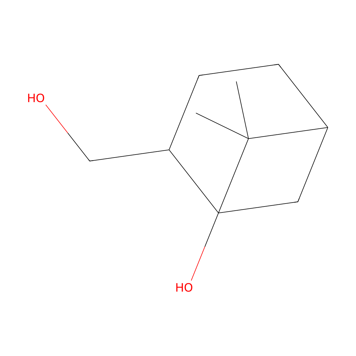 (1R)-(-)-trans-Pinane-1,10-diol molecular structure, CAS 53312-42-8