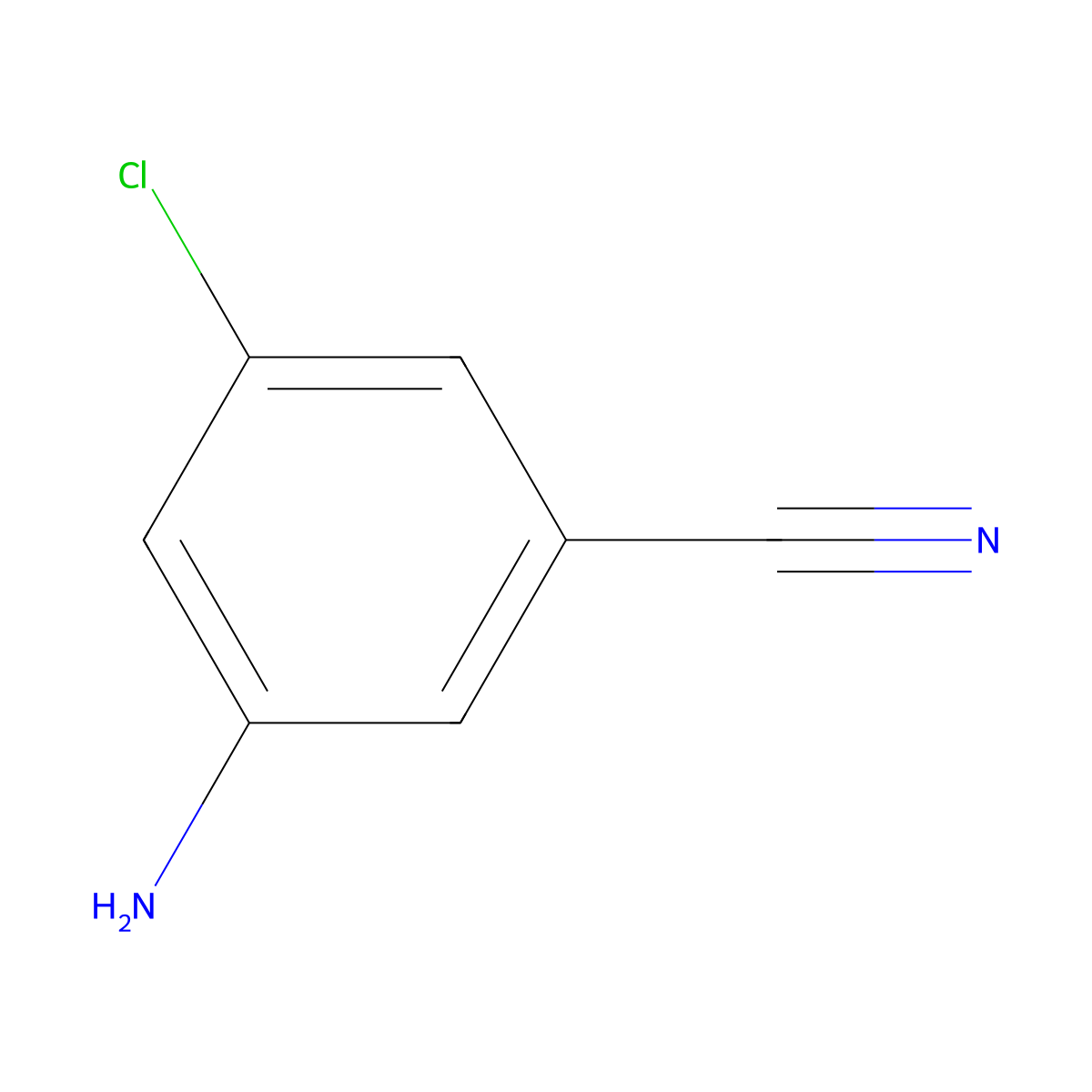 3-Amino-5-chlorobenzonitrile molecular structure, CAS 53312-78-0