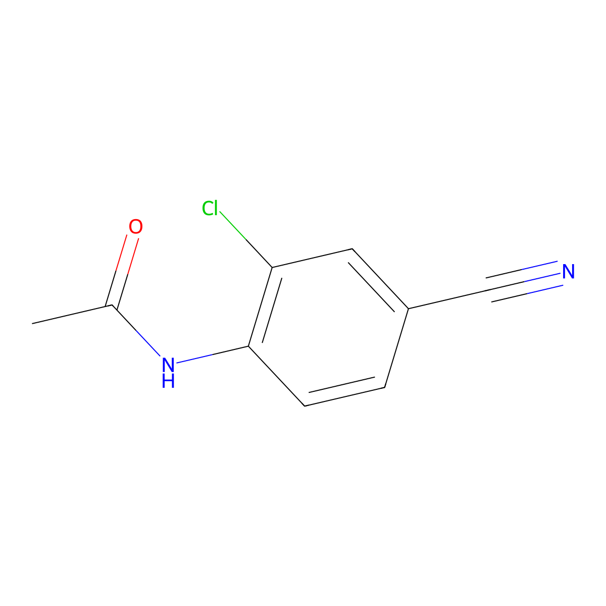 2-Chloro-4-cyanoacetanilide molecular structure, CAS 53312-88-2