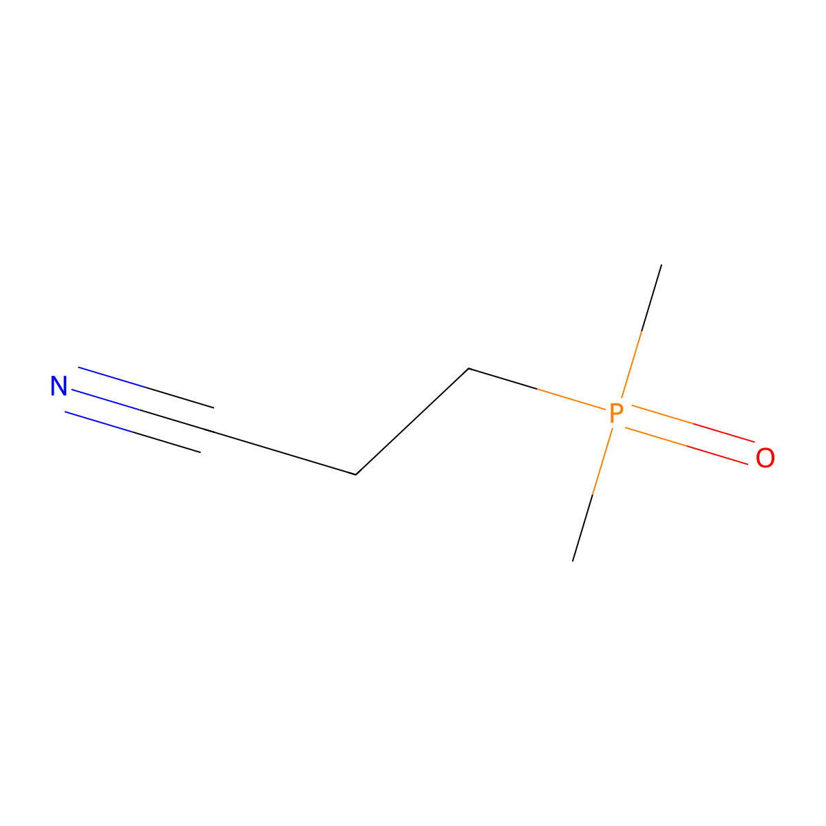 3-(Dimethylphosphoryl)propanenitrile molecular structure, CAS 53314-24-2