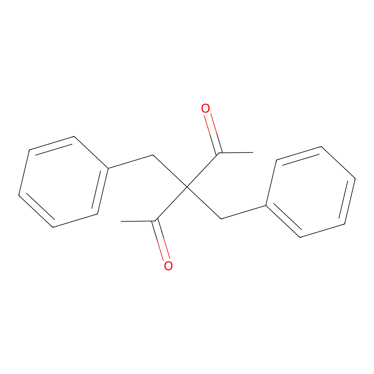 3,3-Dibenzylpentane-2,4-dione molecular structure, CAS 53316-00-0