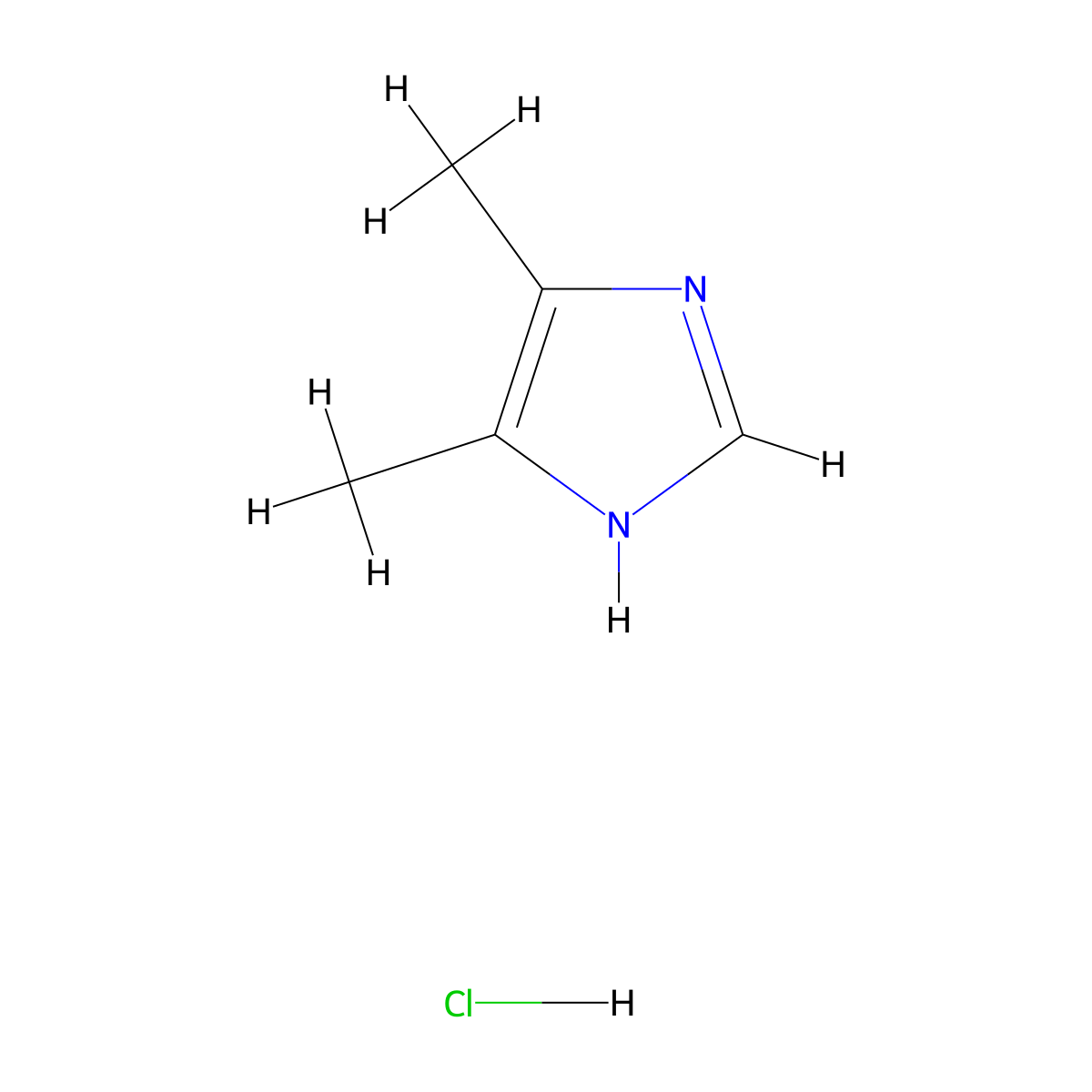 4,5-Dimethyl-1H-imidazole hydrochloride molecular structure, CAS 53316-51-1
