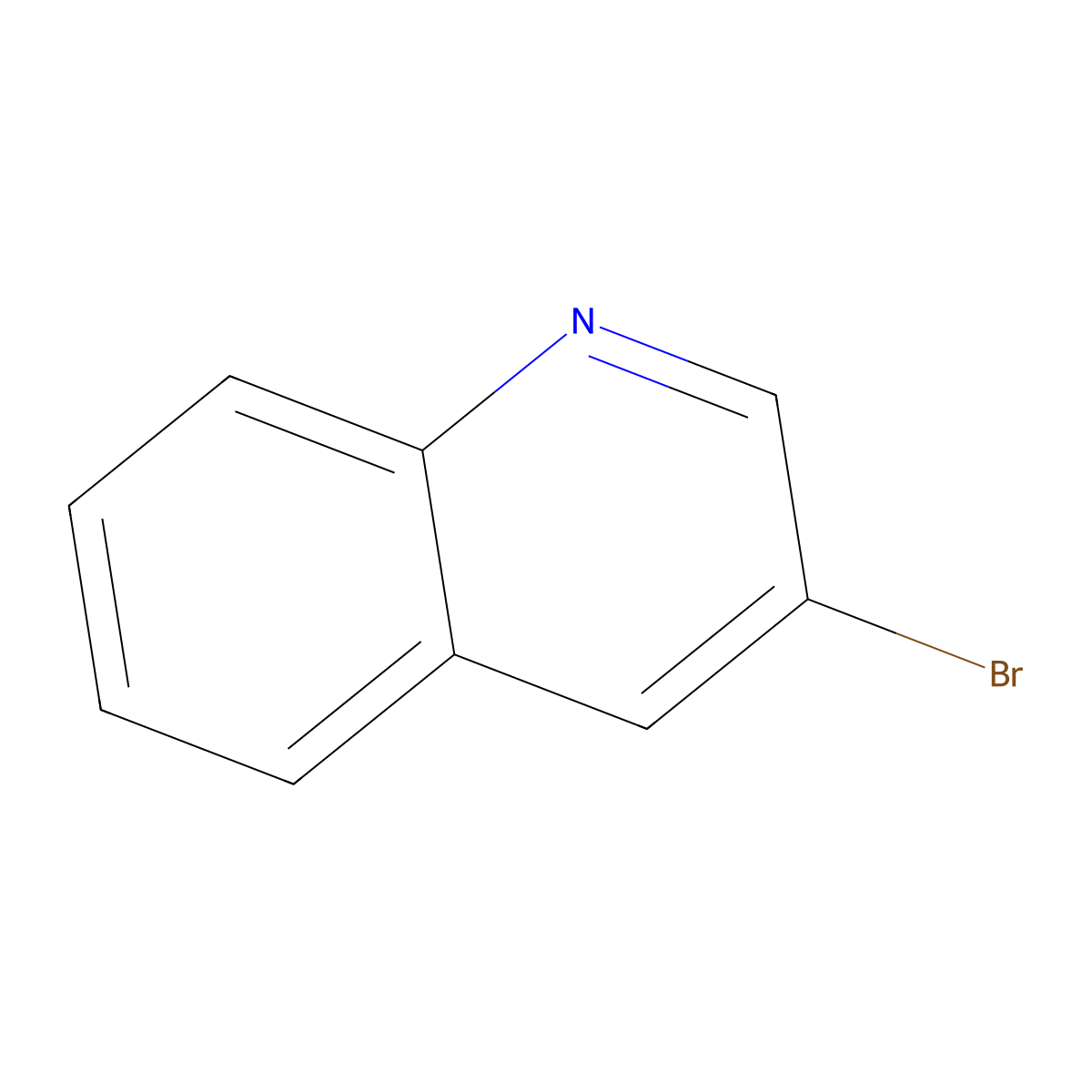 3-Bromoquinoline molecular structure, CAS 5332-24-1