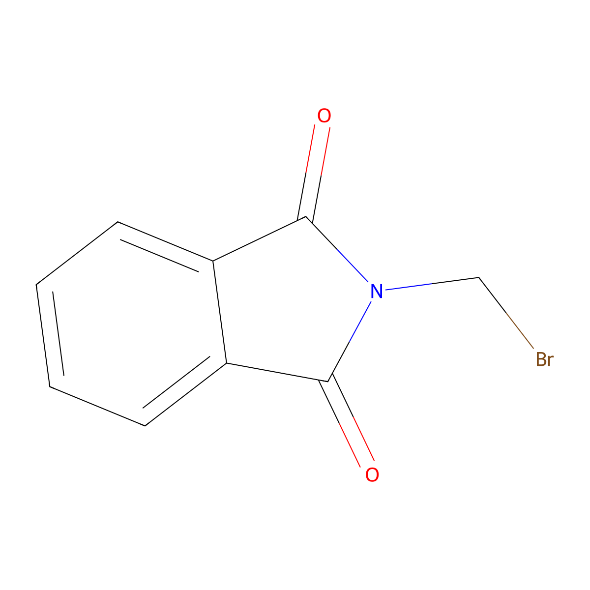1H-Isoindole-1,3(2H)-dione, 2-(bromomethyl)- molecular structure, CAS 5332-26-3