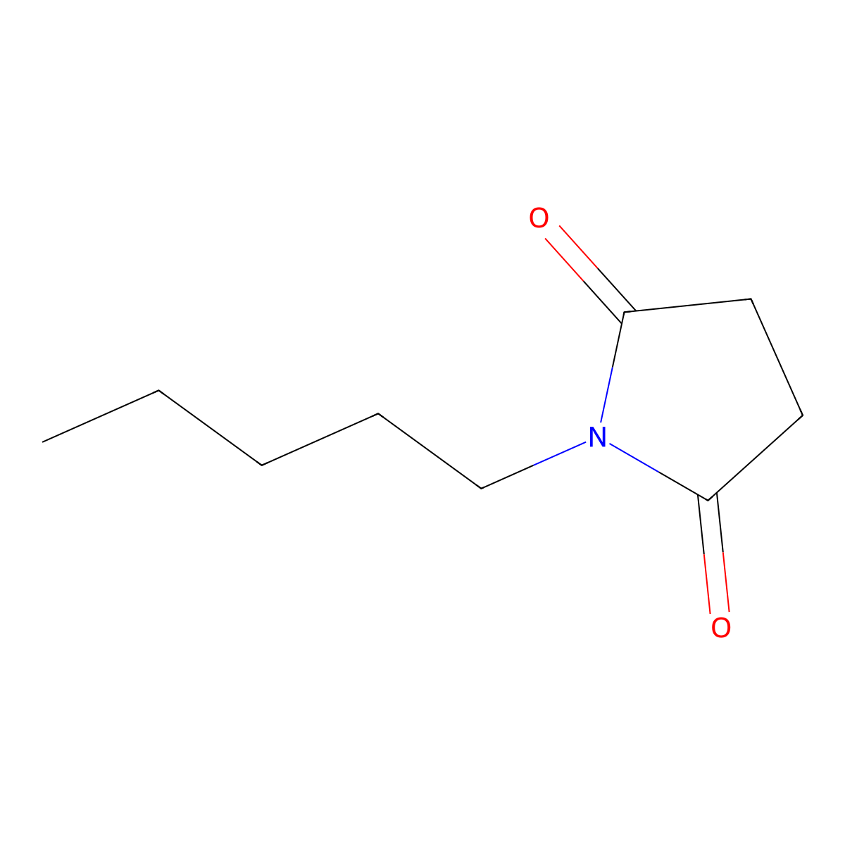 1-Pentyl-2,5-pyrrolidinedione molecular structure, CAS 5332-35-4