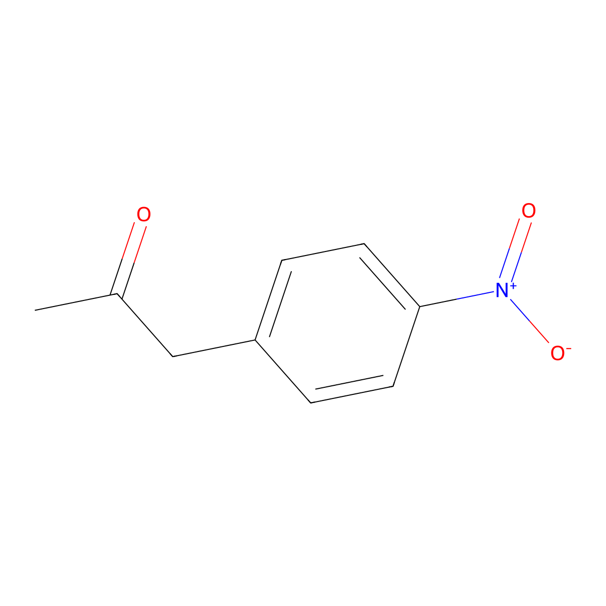 1-(4-Nitrophenyl)propan-2-one molecular structure, CAS 5332-96-7