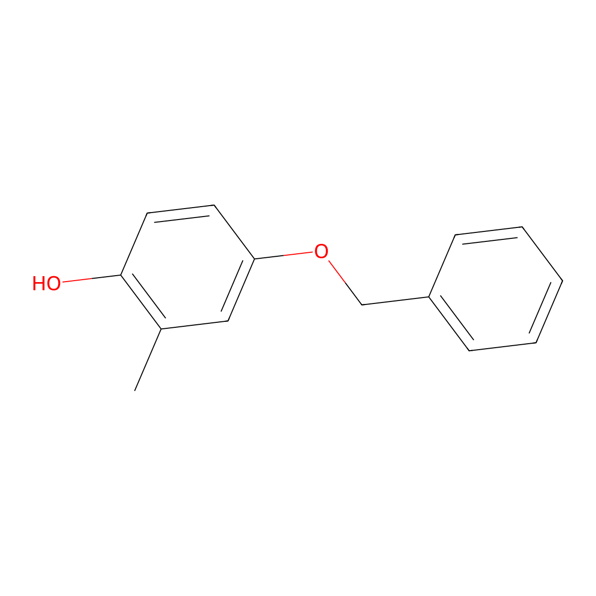 4-(Benzyloxy)-2-methylphenol molecular structure, CAS 53325-49-8