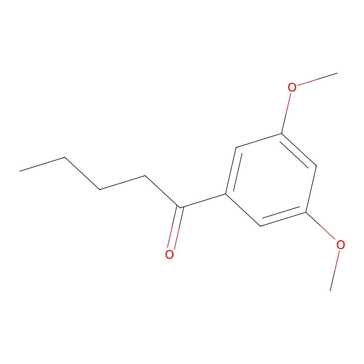 3',5'-Dimethoxyvalerophenone molecular structure, CAS 5333-29-9