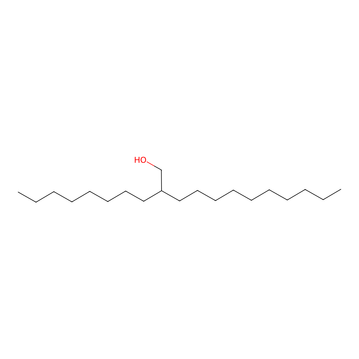 2-Octyldodecanol molecular structure, CAS 5333-42-6