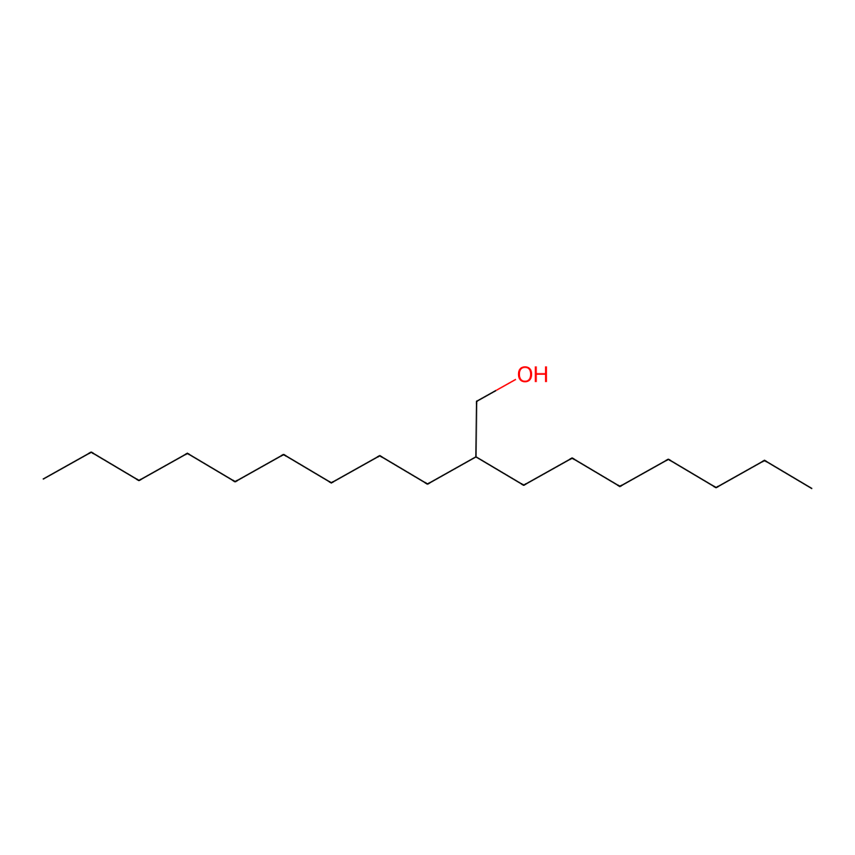 Heptylundecanol molecular structure, CAS 5333-44-8