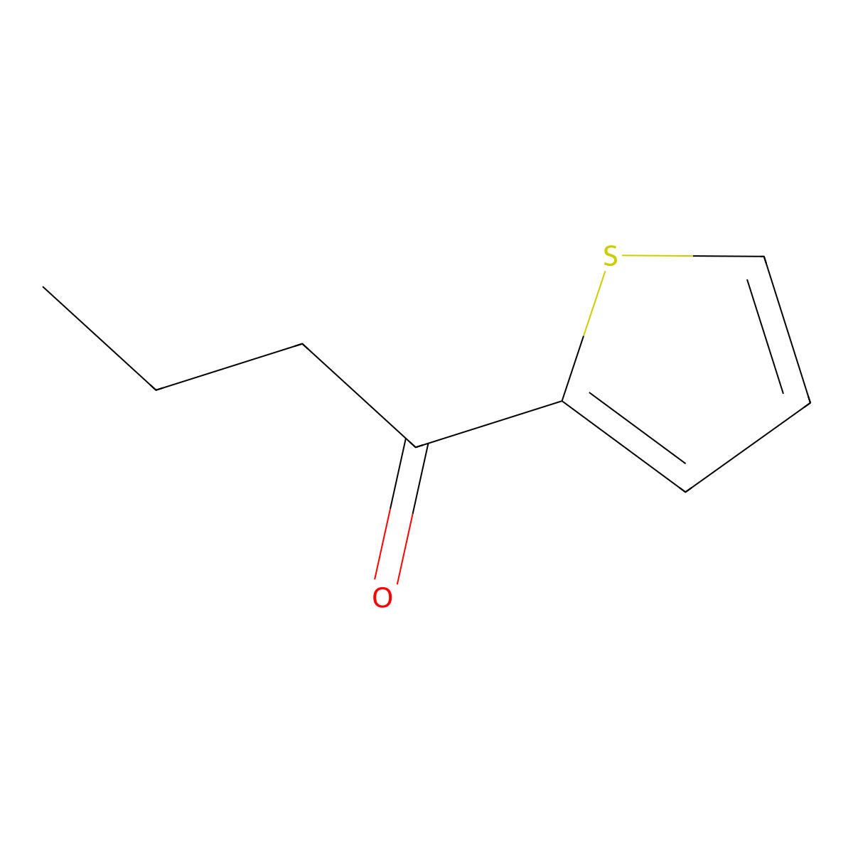 2-Butanoylthiophene molecular structure, CAS 5333-83-5