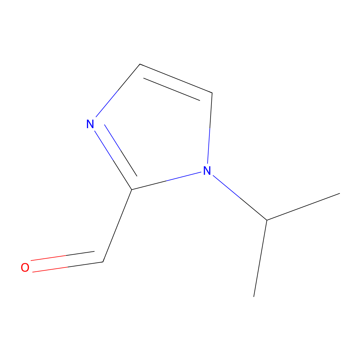 1-Isopropyl-1H-imidazole-2-carbaldehyde molecular structure, CAS 53332-64-2