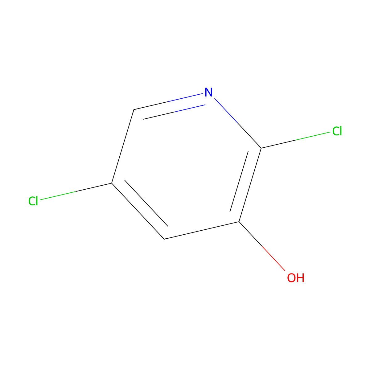 2,5-Dichloropyridin-3-Ol molecular structure, CAS 53335-73-2