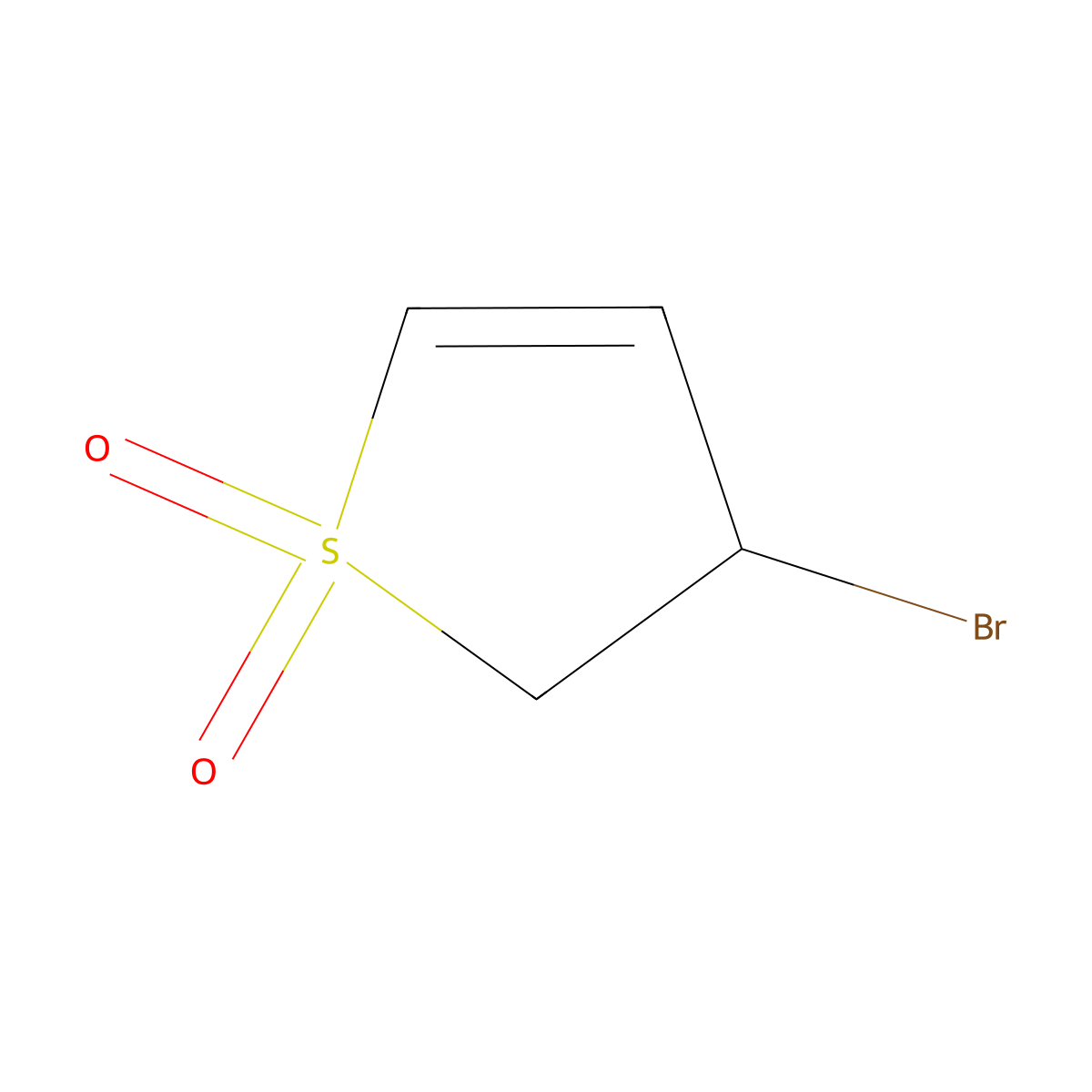 Thiophene, 3-bromo-2,3-dihydro-, 1,1-dioxide molecular structure, CAS 53336-42-8