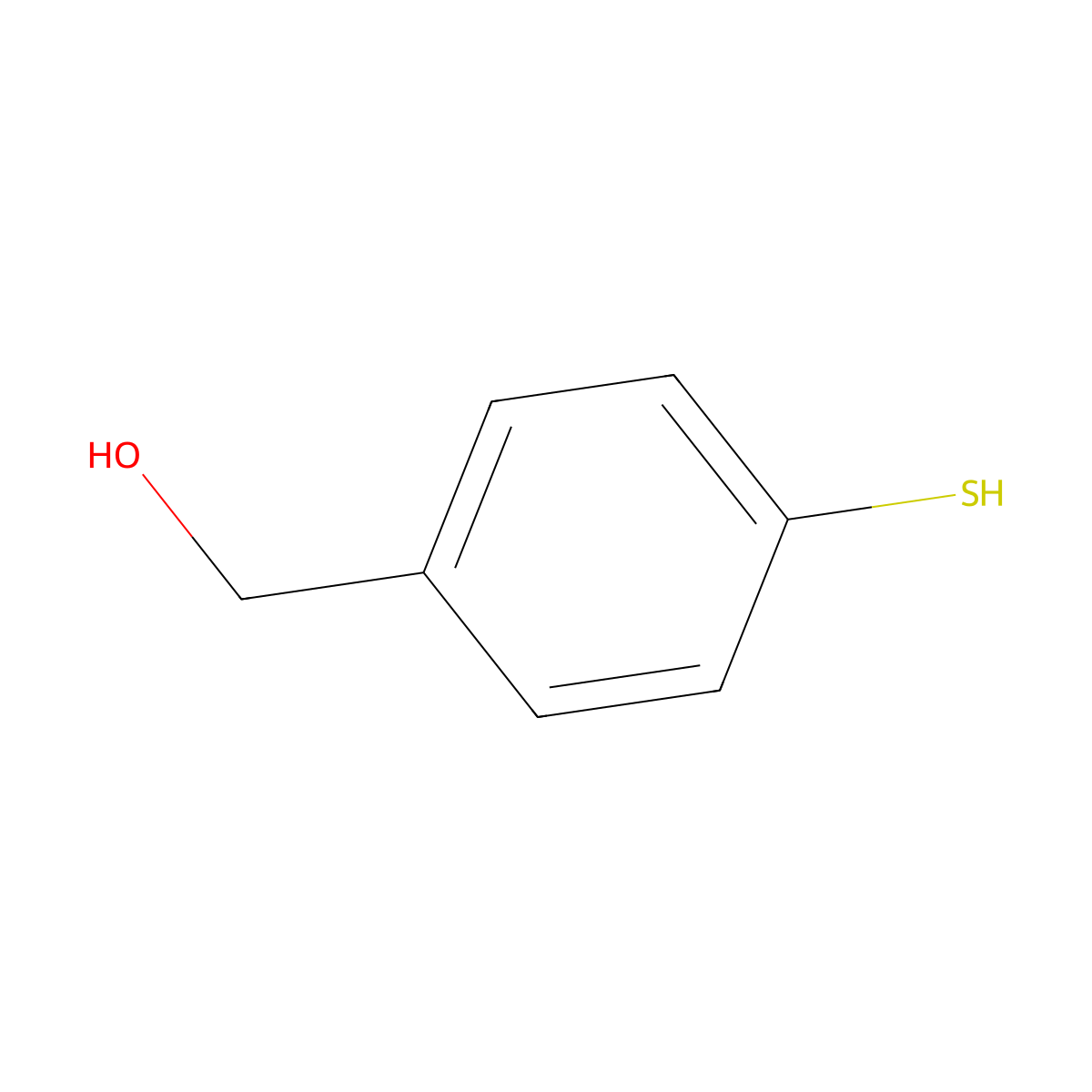 (4-Sulfanylphenyl)methanol molecular structure, CAS 53339-53-0