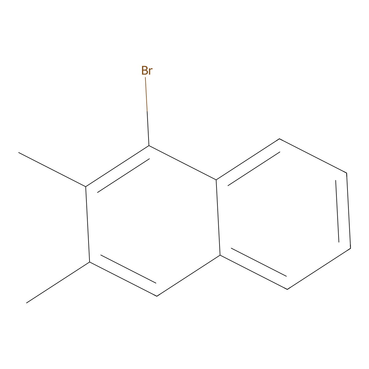 1-Bromo-2,3-dimethylnaphthalene molecular structure, CAS 5334-79-2