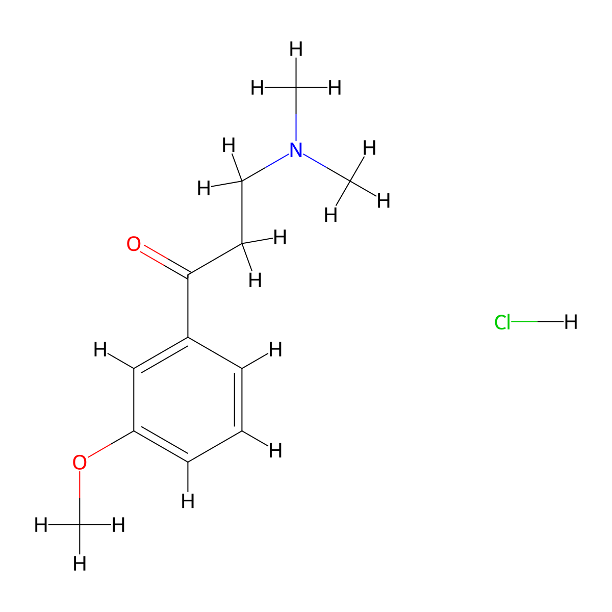 3-(Dimethylamino)-1-(3-methoxyphenyl)propan-1-one hydrochloride molecular structure, CAS 53342-08-8