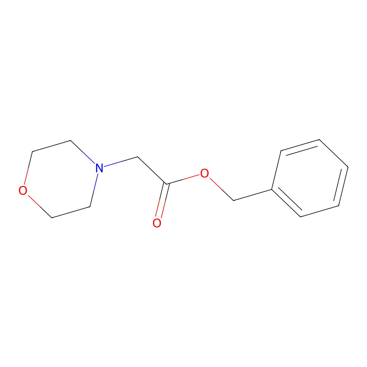 Benzyl Morpholinoacetate molecular structure, CAS 53342-23-7
