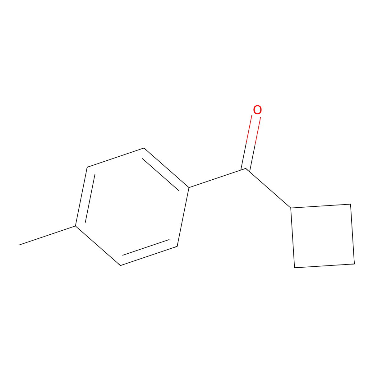 Cyclobutyl 4-methylphenyl ketone molecular structure, CAS 53342-39-5