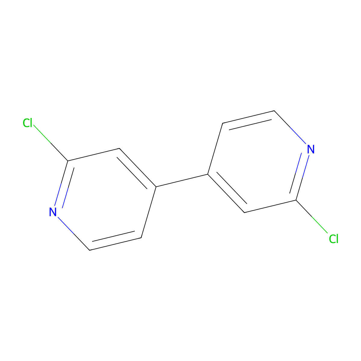 2,2'-Dichloro-4,4'-bipyridine molecular structure, CAS 53344-74-4