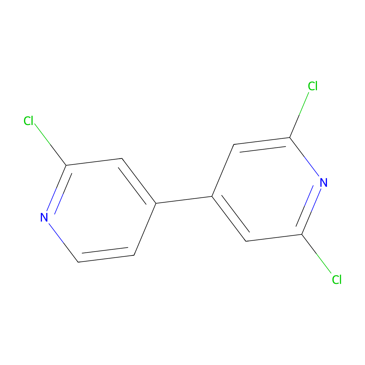 2,2',6-Trichloro-4,4'-bipyridine molecular structure, CAS 53344-75-5