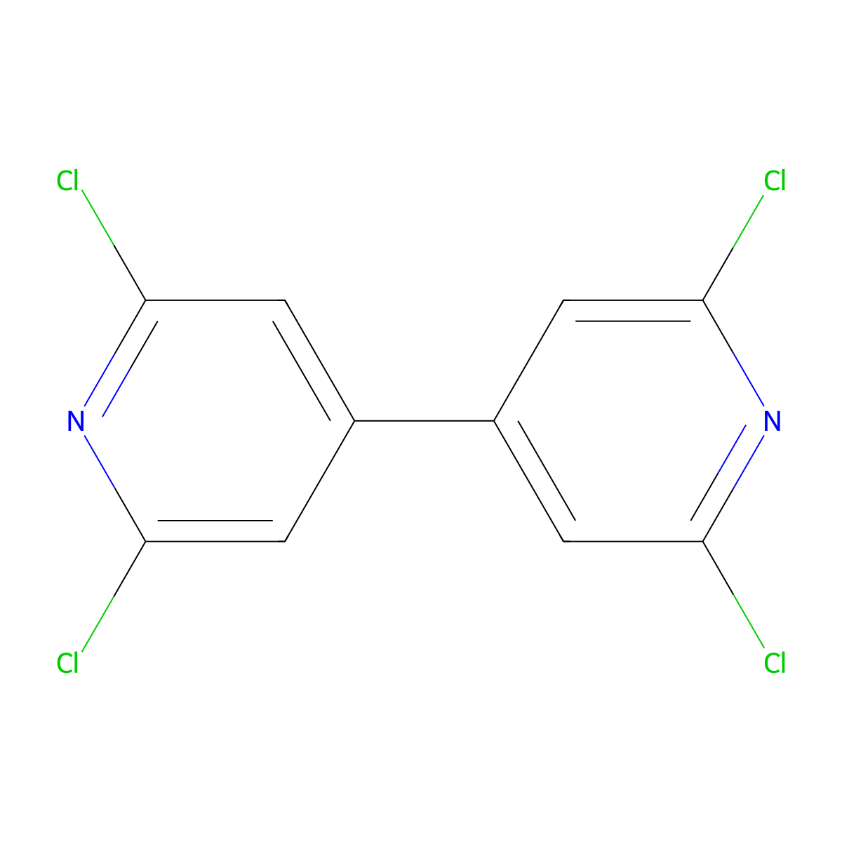 2,2',6,6'-Tetrachloro-4,4'-bipyridine molecular structure, CAS 53344-76-6