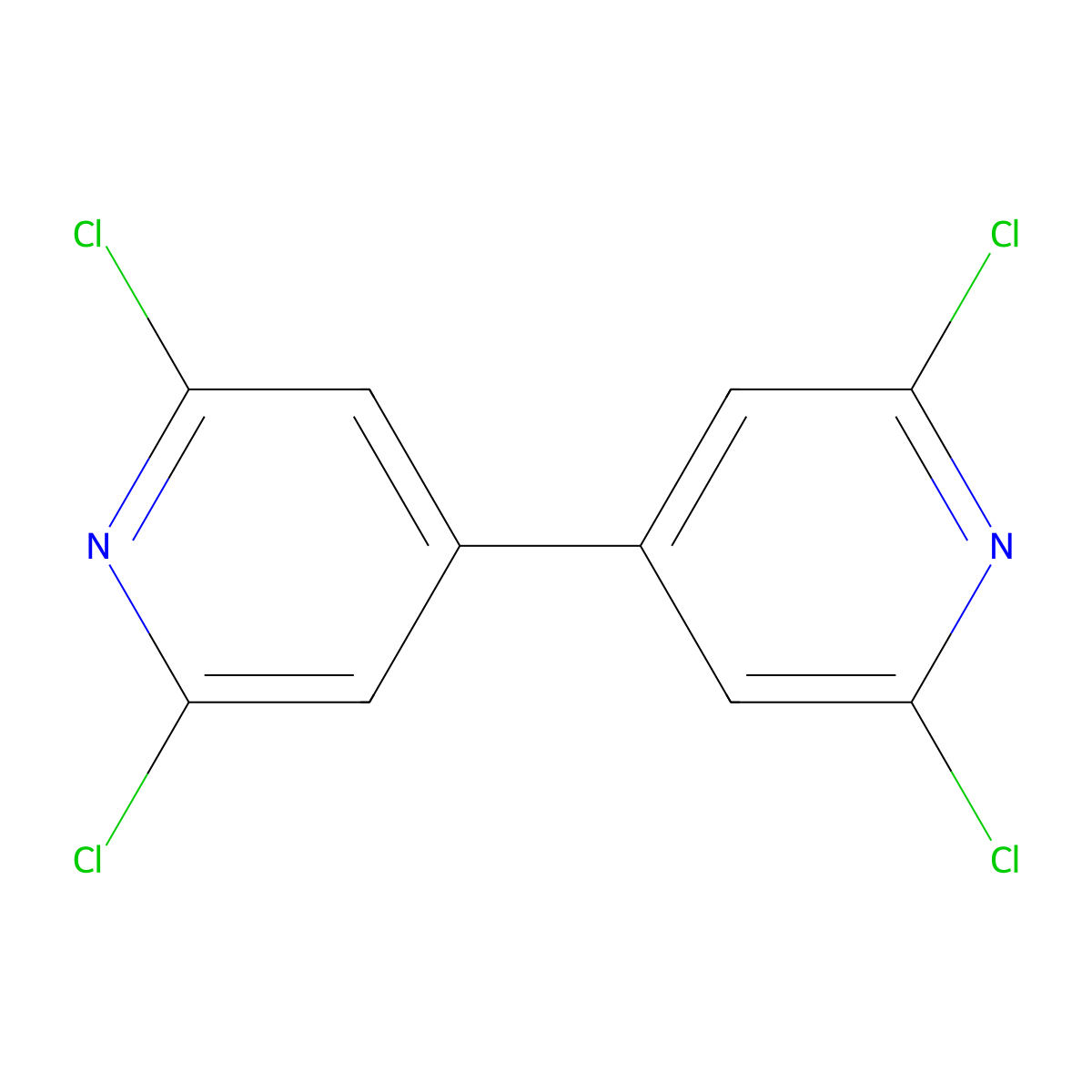 2,2',6,6'-Tetrachloro-4,4'-bipyridine molecular structure, CAS 53344-76-6