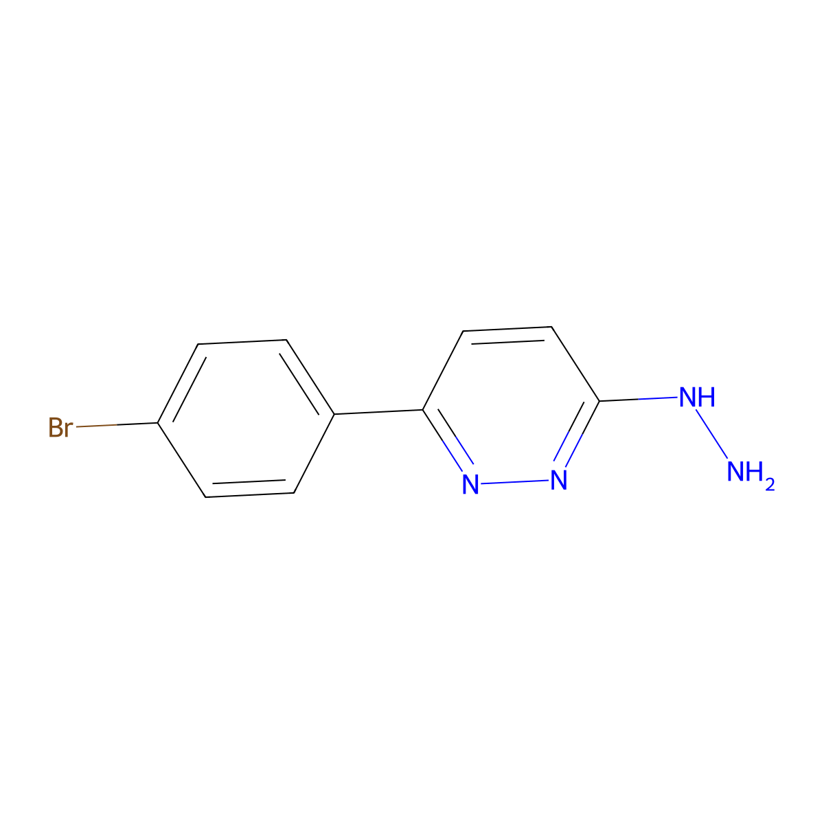 3-(4-Bromophenyl)-6-hydrazinylpyridazine molecular structure, CAS 53346-62-6