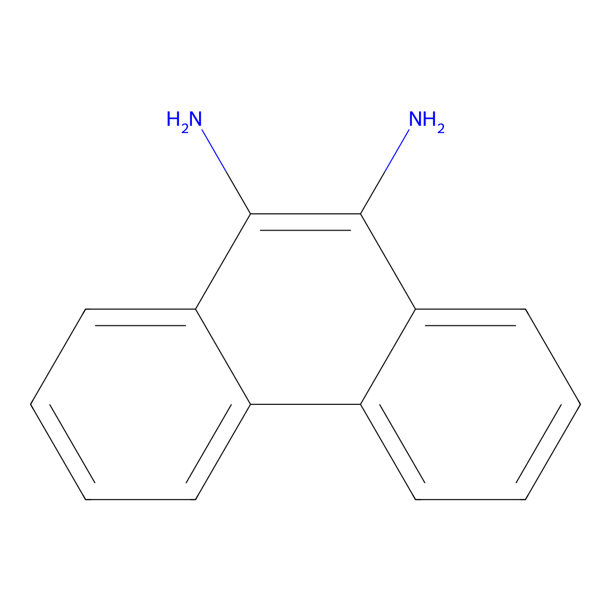 9,10-Phenanthrenediamine molecular structure, CAS 53348-04-2