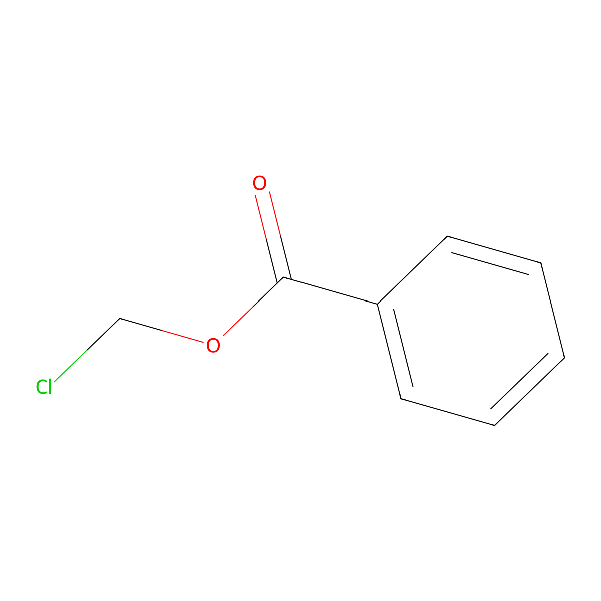 Chloromethyl benzoate molecular structure, CAS 5335-05-7