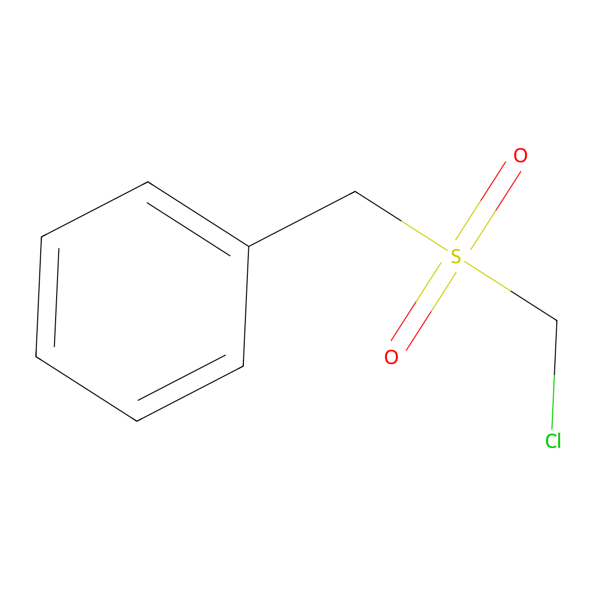 Benzyl chloromethyl sulfone molecular structure, CAS 5335-44-4