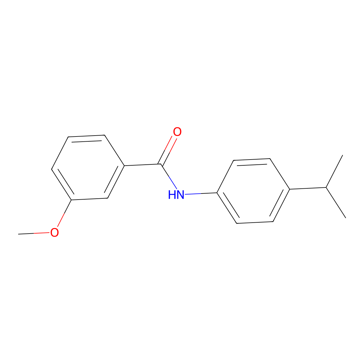 N-(4-isopropylphenyl)-3-methoxybenzamide molecular structure, CAS 5335-71-7