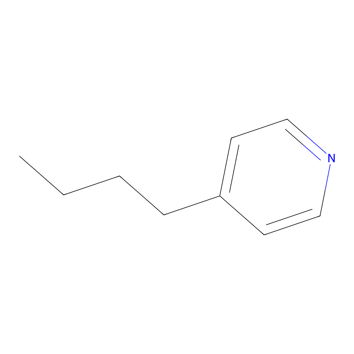 4-Butylpyridine molecular structure, CAS 5335-75-1