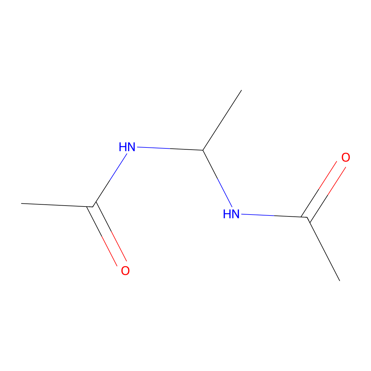 Acetamide, N,N'-ethylidenebis- molecular structure, CAS 5335-91-1