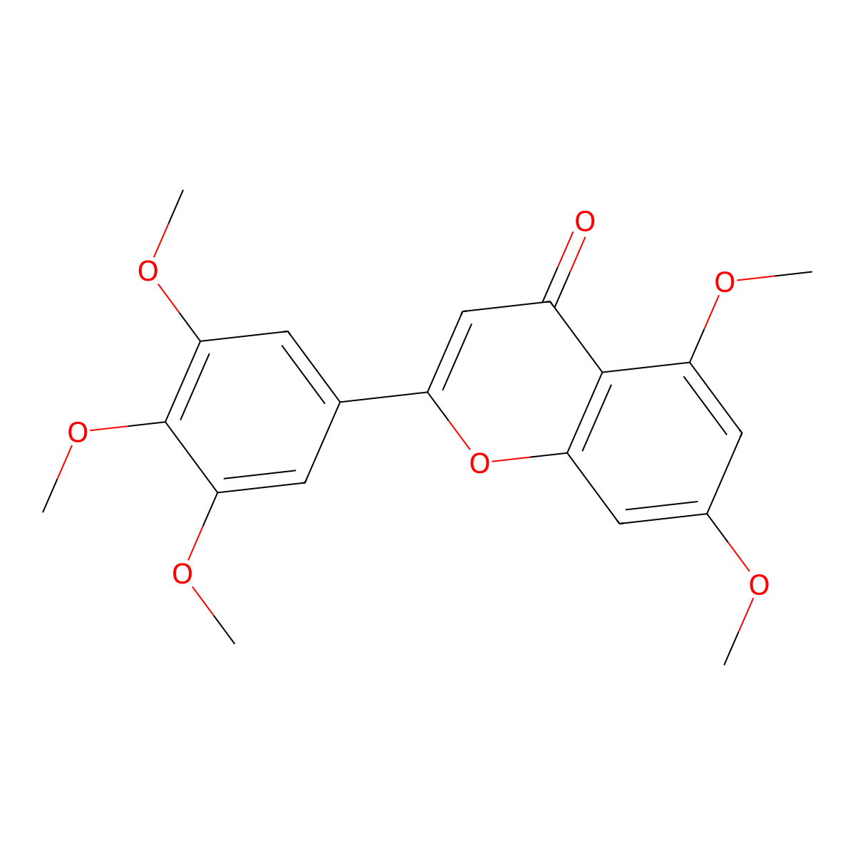 5,7,3',4',5'-Pentamethoxyflavone molecular structure, CAS 53350-26-8
