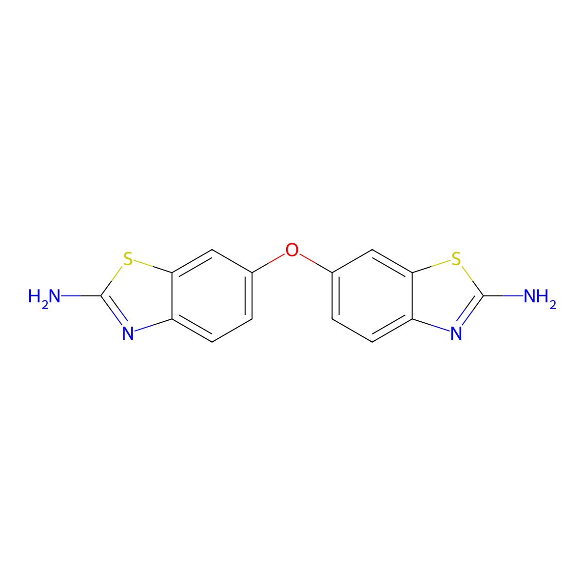 6-[(2-Amino-1,3-benzothiazol-6-yl)oxy]-1,3-benzothiazol-2-amine molecular structure, CAS 53357-06-5