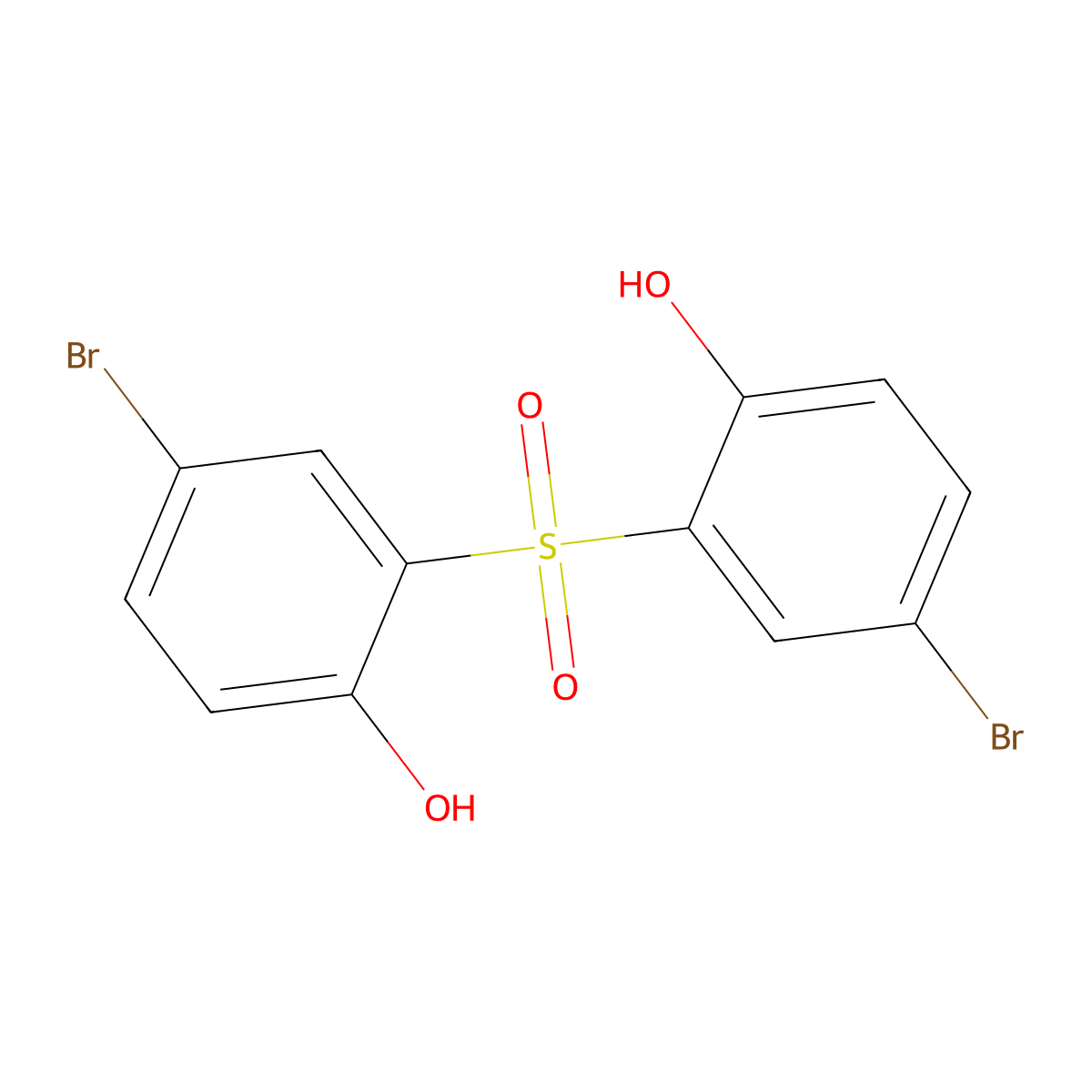 2,2'-Sulfonylbis(4-bromophenol) molecular structure, CAS 5336-23-2