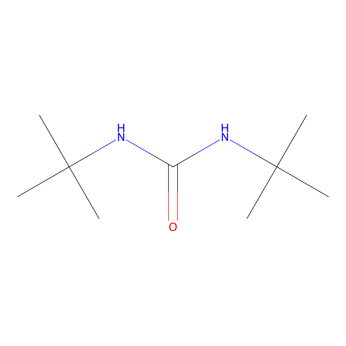Urea, N,N'-bis(1,1-dimethylethyl)- molecular structure, CAS 5336-24-3