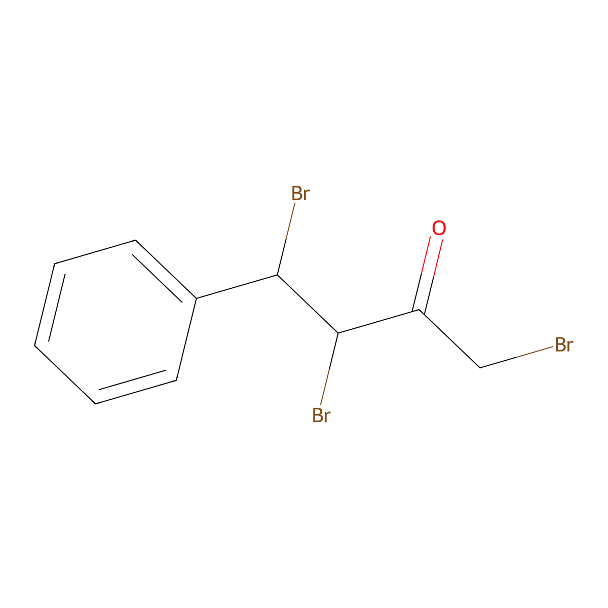1,3,4-Tribromo-4-phenylbutan-2-one molecular structure, CAS 5336-39-0