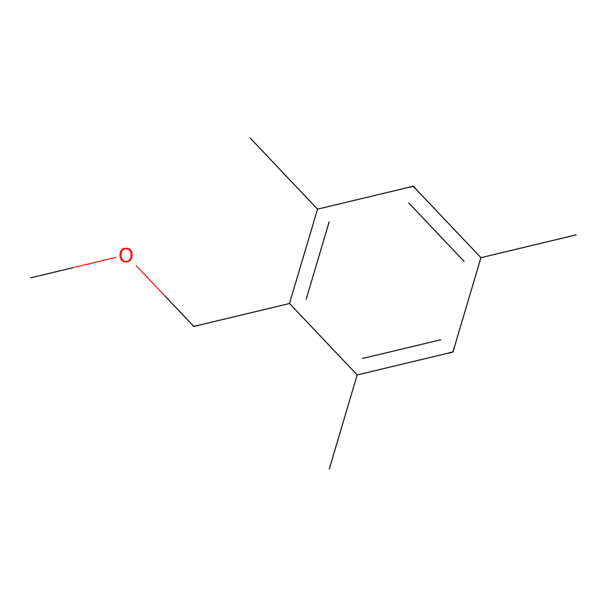 2-(Methoxymethyl)-1,3,5-trimethylbenzene molecular structure, CAS 5336-55-0
